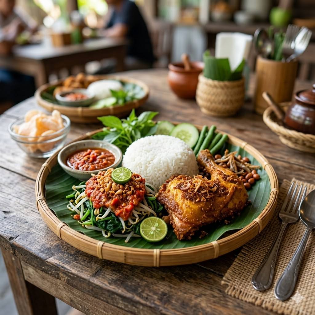 Nasi Ayam Goreng Sambel Plecing